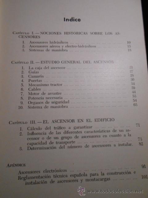 Libros de segunda mano: ASCENSORES Y MONTACARGAS. G. TEXIER. MARCOMBO 1959 - Foto 3