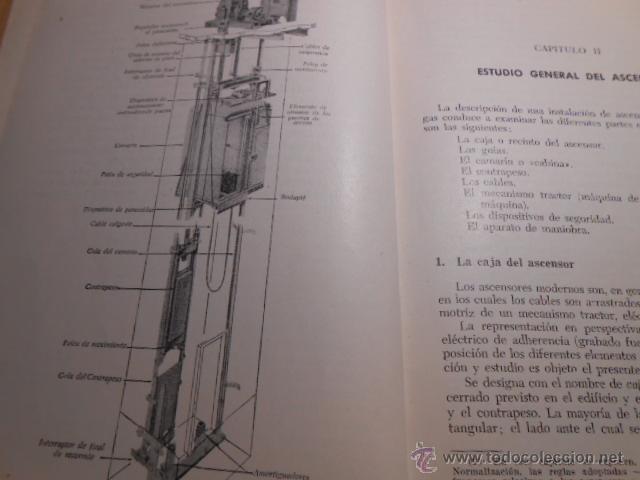 Libros de segunda mano: ASCENSORES Y MONTACARGAS. G. TEXIER. MARCOMBO 1959 - Foto 4