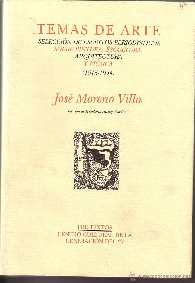 Libros de segunda mano: JOSE MORENO VILLA - TEMAS DE ARTE - - Foto 1