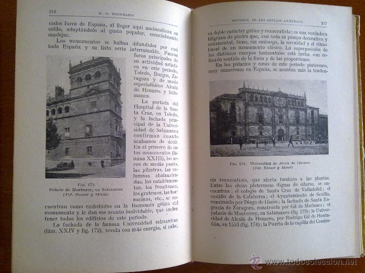 Libros de segunda mano: HISTORIA DE LOS ESTILOS ART&Iacute;STICOS, K. D. HARTMANN - Foto 3