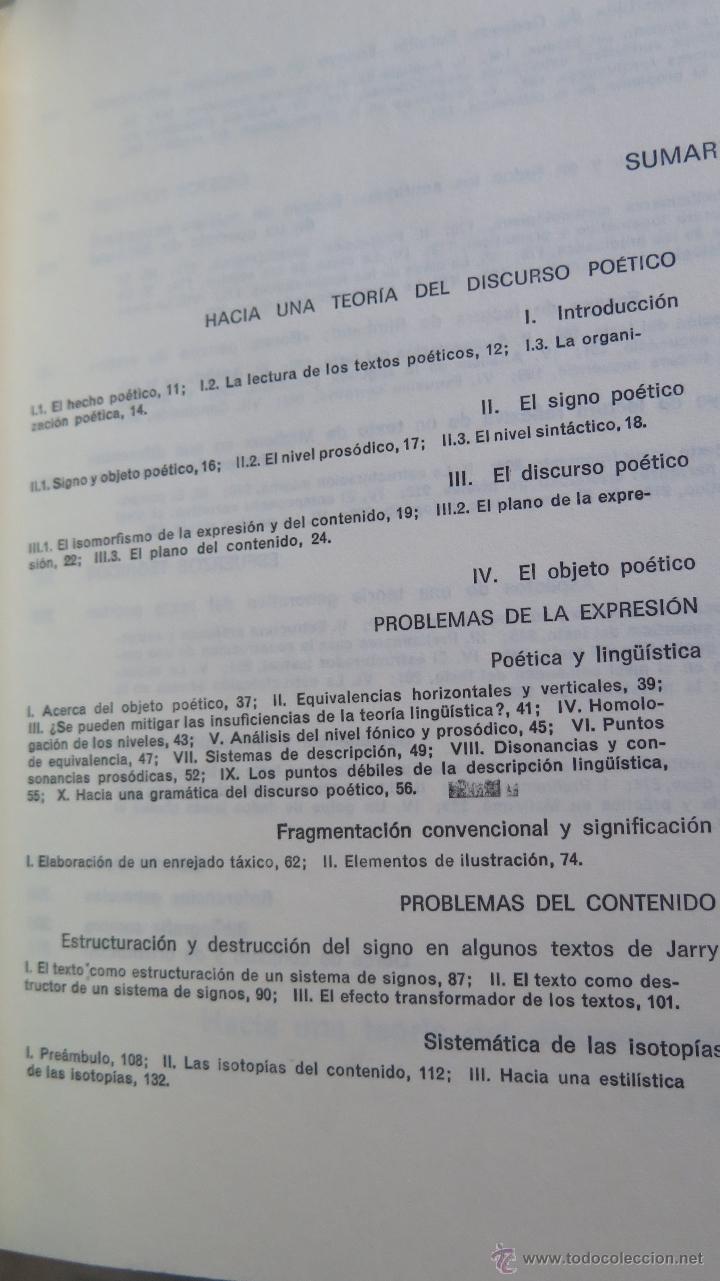 Libros de segunda mano: ENSAYOS DE SEMIOTICA POETICA. A.J. GREIMAS - Foto 2
