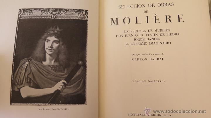 Libros de segunda mano: OBRAS MOLIERE. MONTANER Y SIMON - Foto 2