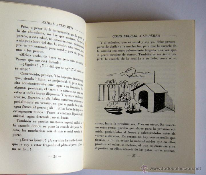 Libros de segunda mano: COMO EDUCAR A SU PERRO - ANIBAL ARIAS RUIZ - A. VASSALLO EDITOR. 1963 - Foto 4