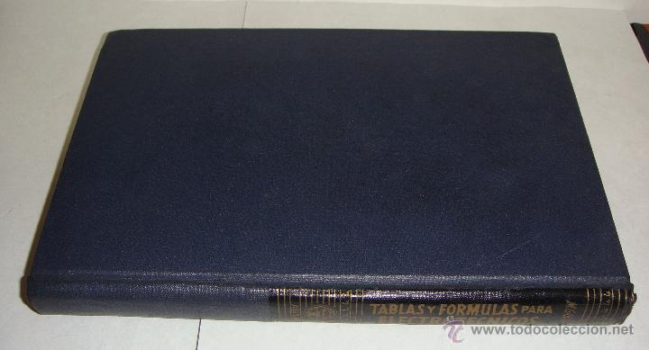 Libros de segunda mano: Tablas y Formulas para Electrotecnicos. Manuel Gabarro Freixas. 1955 - Foto 2