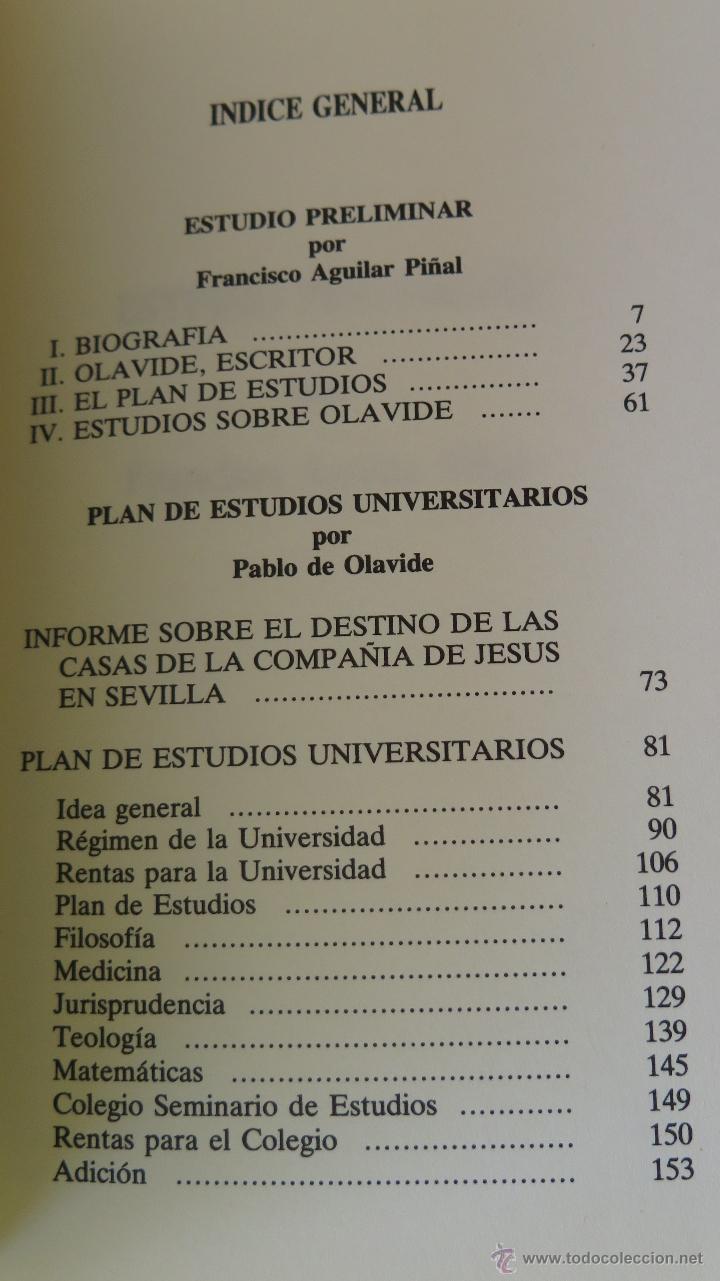 Libros de segunda mano: PABLO DE OLAVIDE. FRANCISCO AGUILAR PI&Ntilde;AL - Foto 2