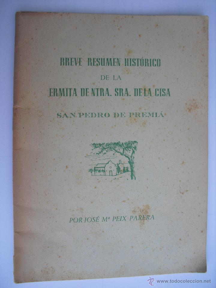 Gebrauchte B&uuml;cher: Breve resumen historico de la Ermita de Ntra. Sra. de la Cisa.