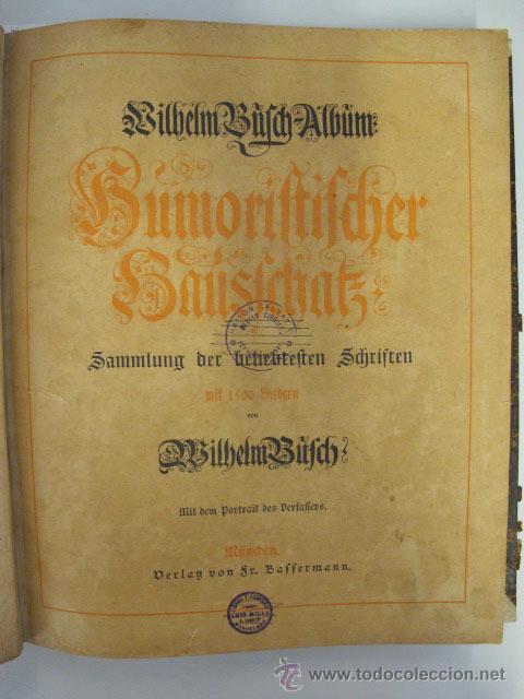 Libros de segunda mano: Willhelm Busch Album, 1924 - Foto 1