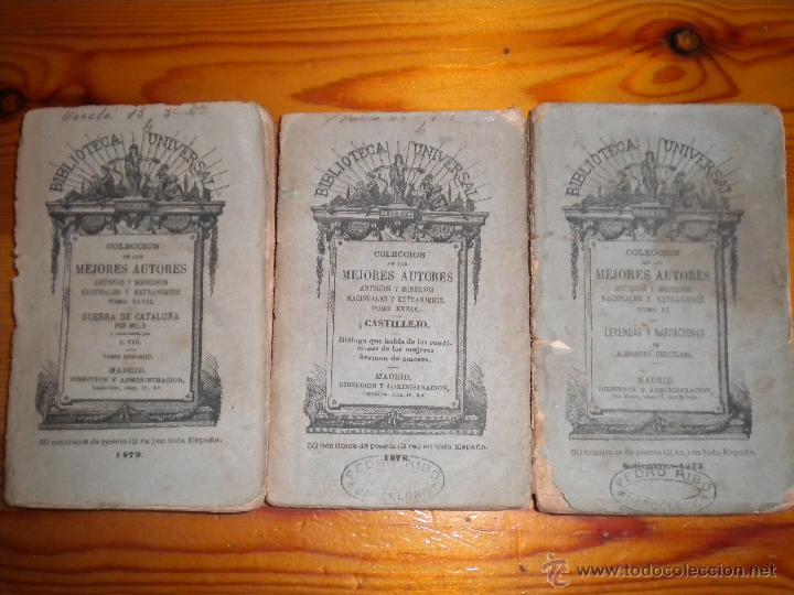 Libros de segunda mano: Biblioteca Universal - Coleccion mejores autores. Tomos XXX, XLVII, XXXIX ,XI - ACL1