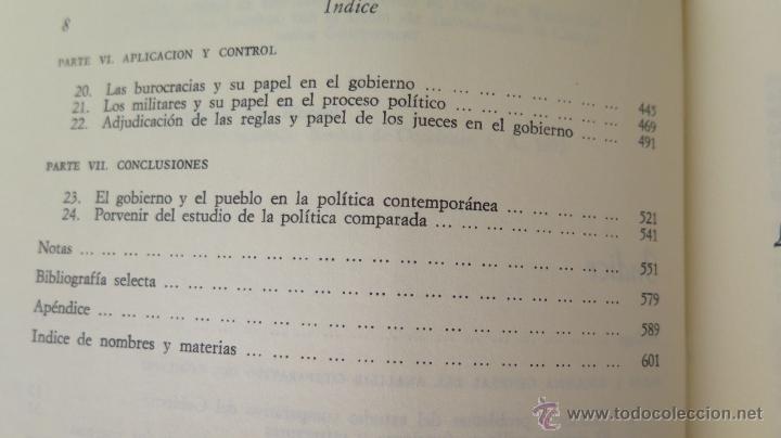 Libros de segunda mano: INTRODUCCION AL ESTUDIO COMPARATIVO DE LOS GOBIERNOS. JEAN BLONDEL - Foto 3