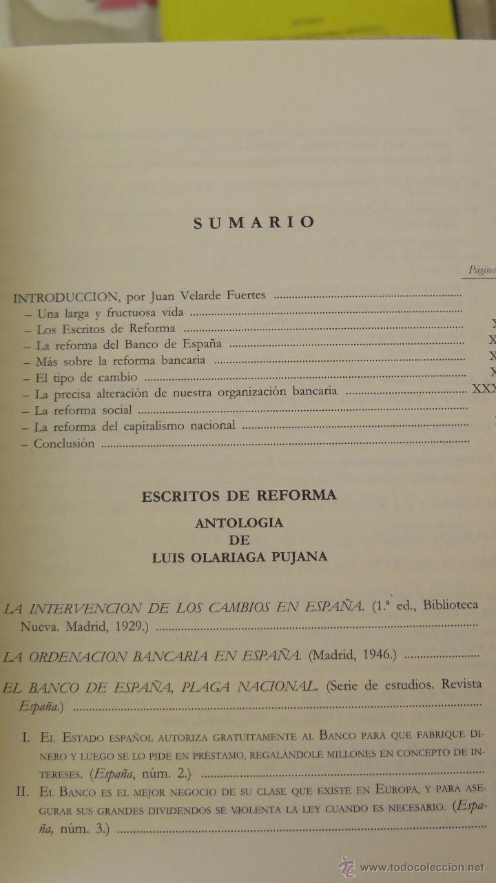 Libros de segunda mano: ESCRITOS DE REFORMA. LUIS DE OLARIAGA - Foto 2