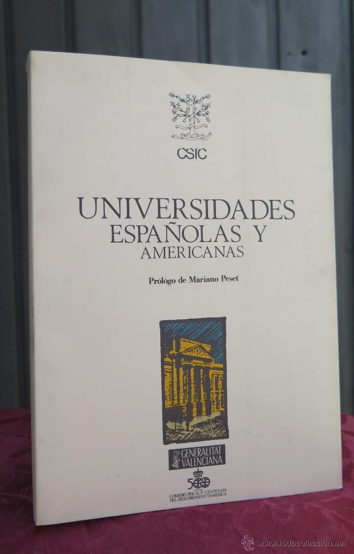 Libros de segunda mano: UNIVERSIDADES ESPA&Ntilde;OLAS Y AMERICANAS. CSIC - Foto 1