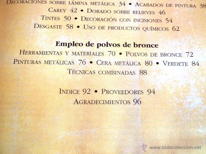 Libros de segunda mano: T&Eacute;CNICAS DE DORADO. ANNIE SLOAN. - Foto 8