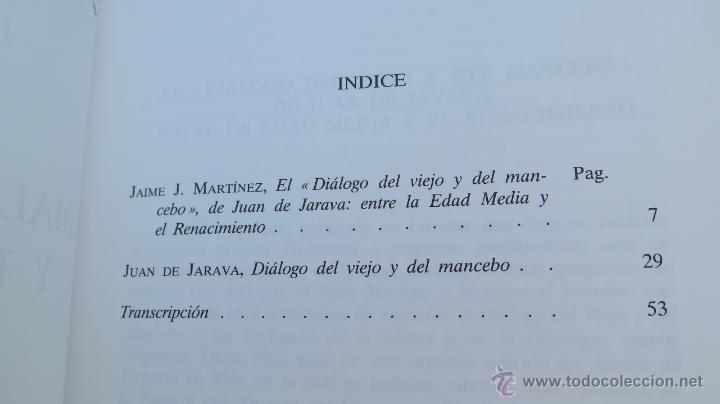 Libros de segunda mano: DIALOGO DEL VIEJO Y DEL MANCEBO. JUAN DE JARAVA - Foto 2