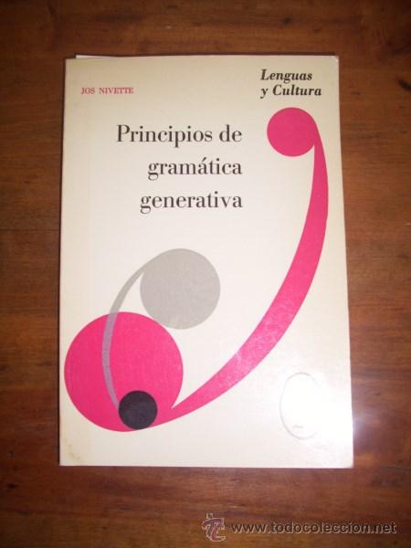 Libros de segunda mano: NIVETTE, Jos. Principios de gram&aacute;tica generativa - Foto 1