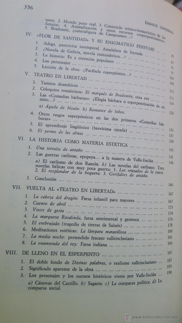 Libros de segunda mano: VALLE-INCLAN. INTRODUCCION A SU OBRA. MANUEL BERMEJO MARCOS - Foto 3