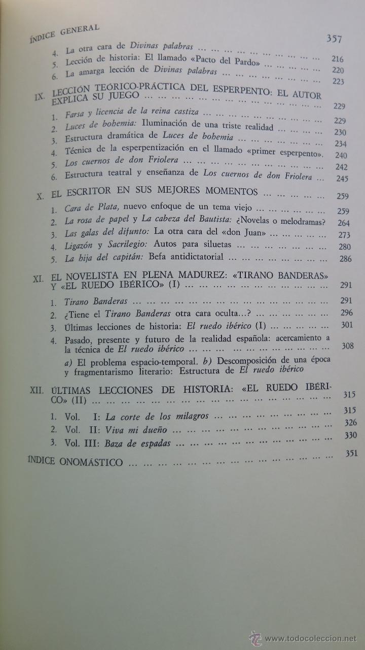 Libros de segunda mano: VALLE-INCLAN. INTRODUCCION A SU OBRA. MANUEL BERMEJO MARCOS - Foto 4
