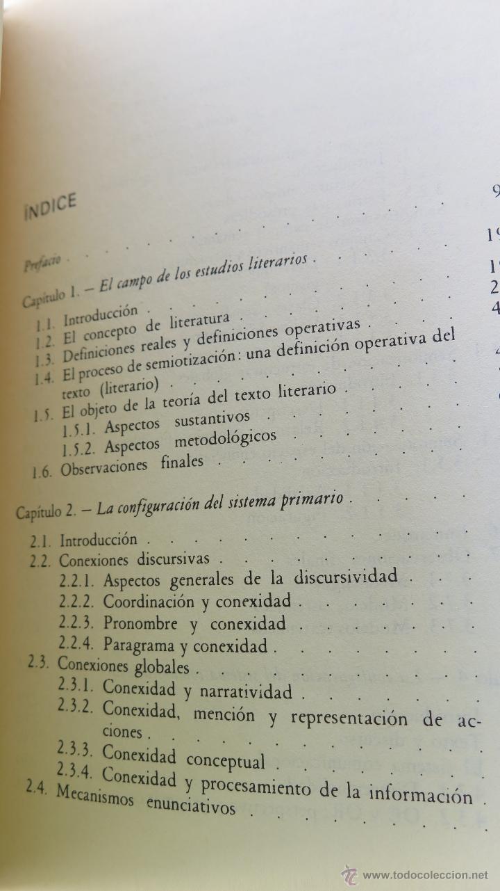 Libros de segunda mano: ELEMENTOS PARA UNA TEORIA DEL TEXTO LITERARIO. WALTER D. MIGNOLO - Foto 2