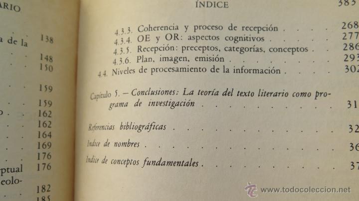 Libros de segunda mano: ELEMENTOS PARA UNA TEORIA DEL TEXTO LITERARIO. WALTER D. MIGNOLO - Foto 4