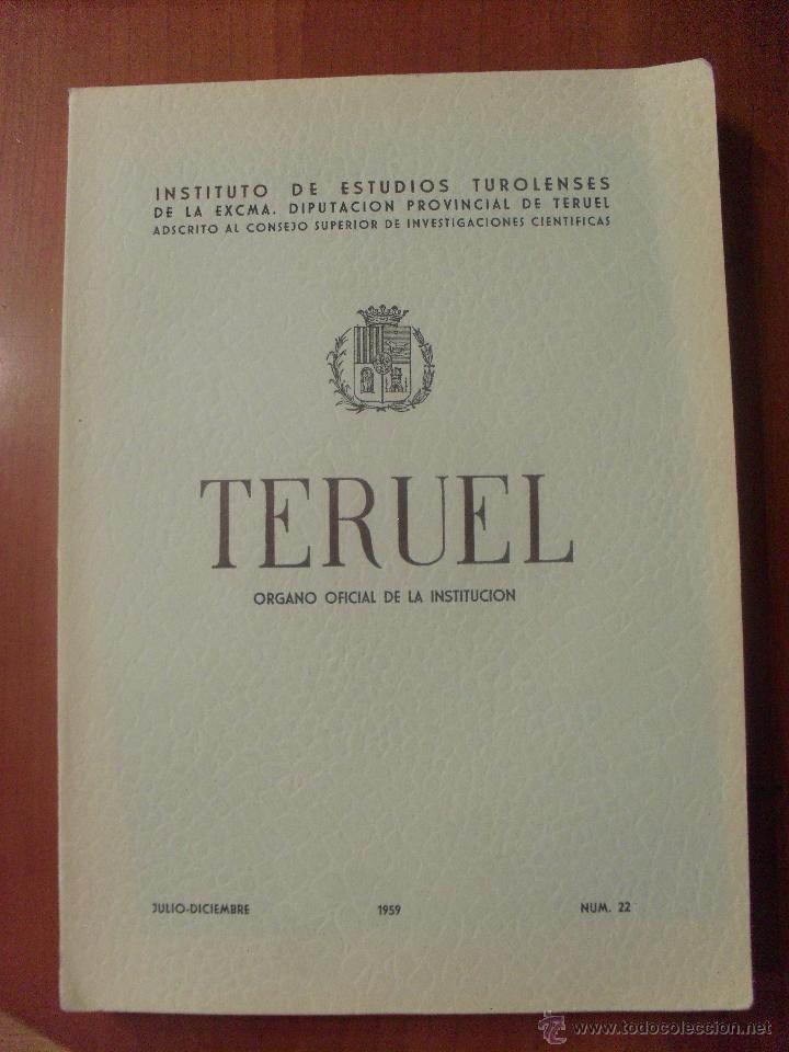 Libros de segunda mano: TERUEL, Instituto de Estudios Turolenses, 1959 - Foto 1