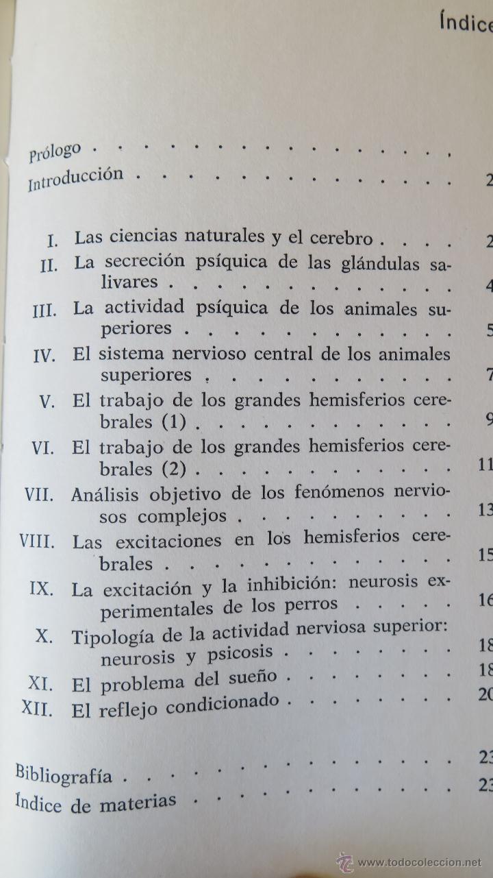 Libros de segunda mano: REFLEJOS CONDICIONADOS E INHIBICIONES. IVAN PAVLOV - Foto 2