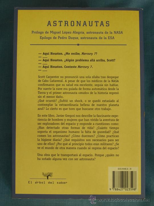 Libros de segunda mano: ASTRONAUTAS, EXPLORADORES DEL ESPACIO. JAVIER GREGORI. Mart&iacute;nez Roca, 1998 - Foto 2
