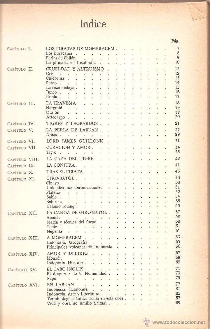 Libros de segunda mano: Indice - Foto 2