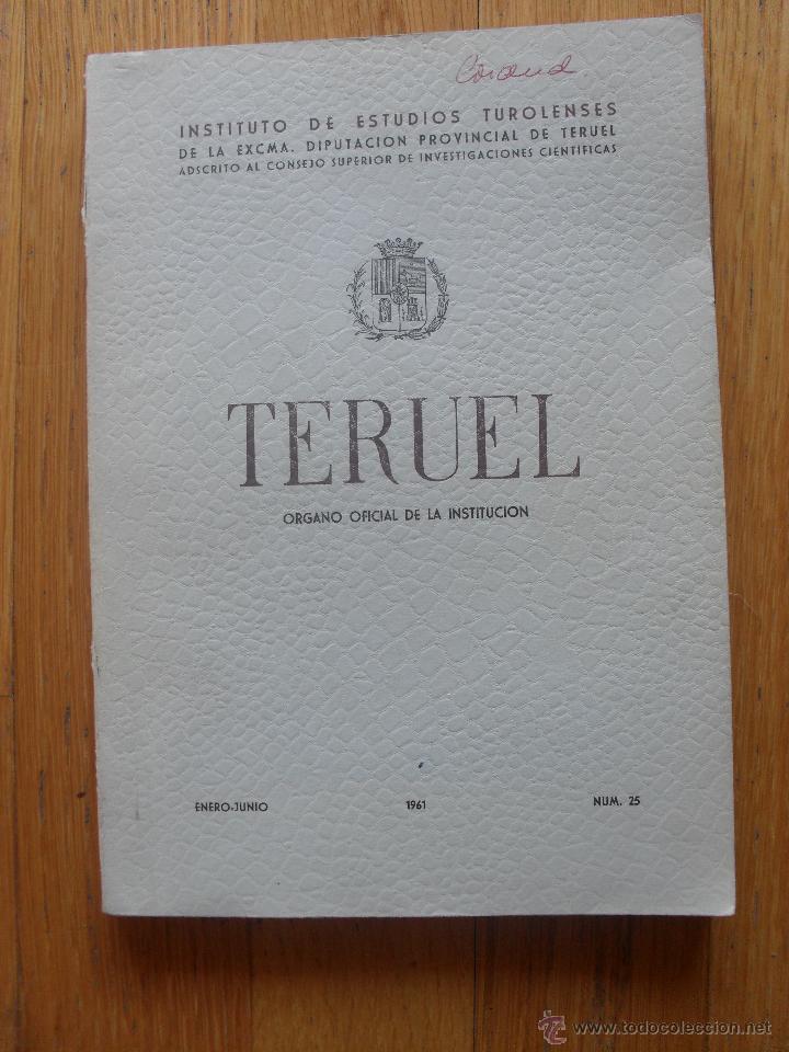 Libros de segunda mano: TERUEL, Instituto de Estudios Turolenses, 1961 - Foto 1
