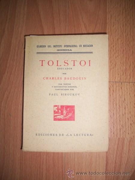 Libros de segunda mano: BAUDOUIN, Charles. Tolstoi educador - Foto 1