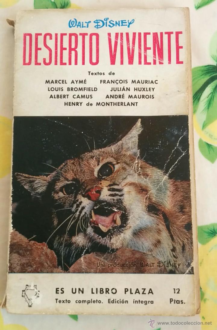 Libros de segunda mano: Desierto viviente. libro Plaza. Walt Disney. - Foto 1