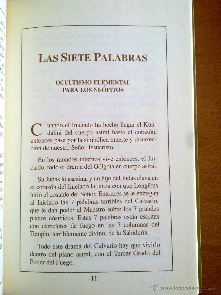 Libros de segunda mano: LAS SIETE PALABRAS, SAMUEL AUN WEOR - Foto 2