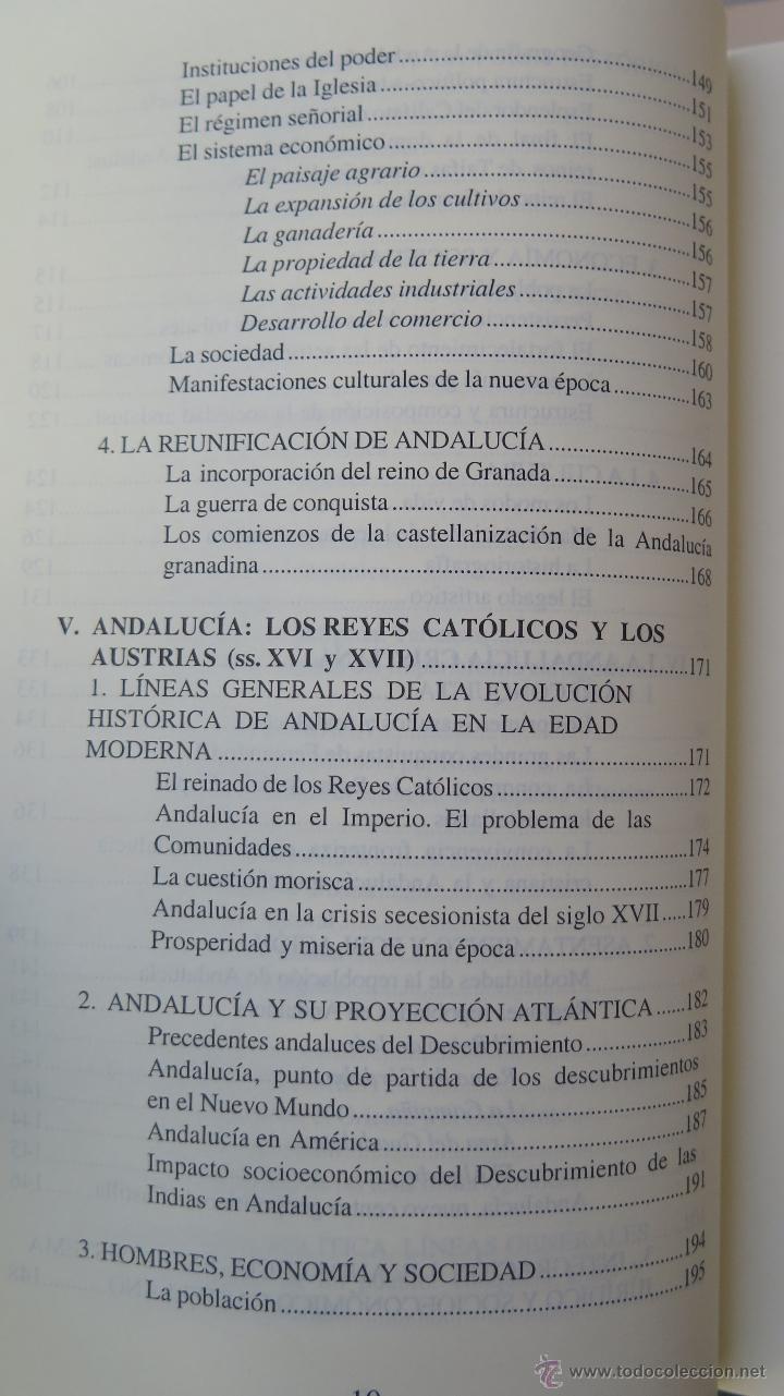 Libros de segunda mano: HISTORIA DE ANDALUCIA. MANUEL MORENO ALONSO - Foto 5
