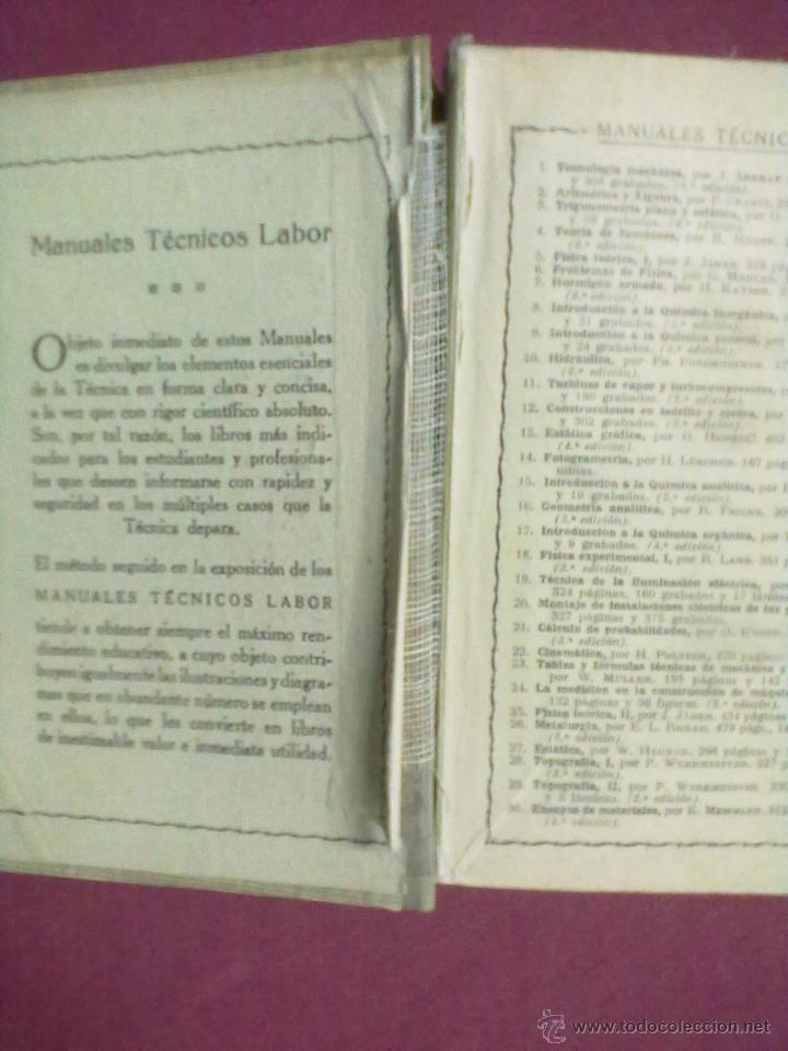 Libros de segunda mano: PROF. DR. ING. K. LAUDIEN ELECTROTENIA 1945 - Foto 3