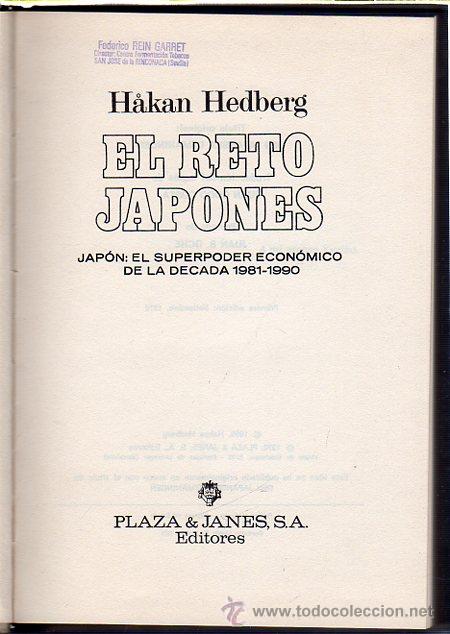 Libros de segunda mano: EL RETO JAPONES. HAKAN HEDBERG. 1970 - Foto 1
