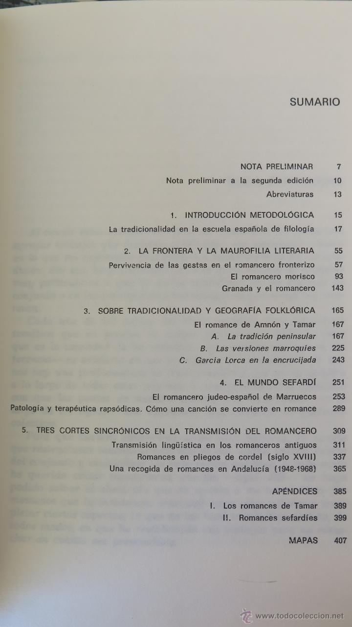Libros de segunda mano: EL ROMANCERO TRADICIONALIDAD Y PERVIVENCIA. MANUEL ALVAR - Foto 2