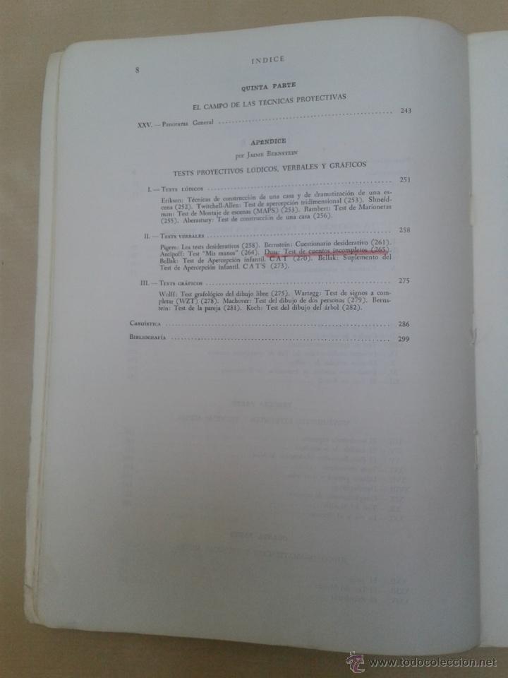 Libros de segunda mano: T&Eacute;CNICAS PROYECTIVAS. JOHN E. BELL. ED PAIDOS. 3&ordf; EDICI&Oacute;N A&Ntilde;O 1971 - Foto 5