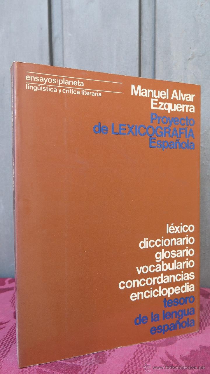 Libros de segunda mano: PROYECTO DE LEXICOGRAFIA ESPA&Ntilde;OLA. MANUEL ALVAR - Foto 1