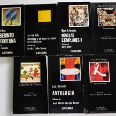 Libros de segunda mano: LOTE DE LIBROS ED. CÁTEDRA LITERATURA LUIS CERNUDA ANTONIO GALA CERVANTES BORGES - NARRACIONES LIBRO