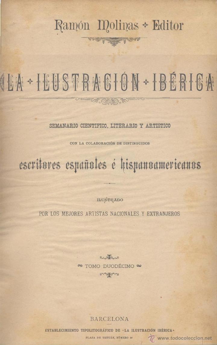 Libros de segunda mano: LA ILUSTRACI&Oacute;N IB&Eacute;RICA 1894 - Foto 2