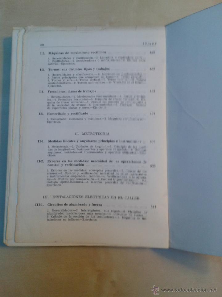 Libros de segunda mano: TECNOLOG&Iacute;A GENERAL Y CONOCIMIENTOS B&Aacute;SICOS DE TALLER. JOSE ORS, MARCIAL BUSTINDUY. ED. AUGUSTINUS - Foto 7
