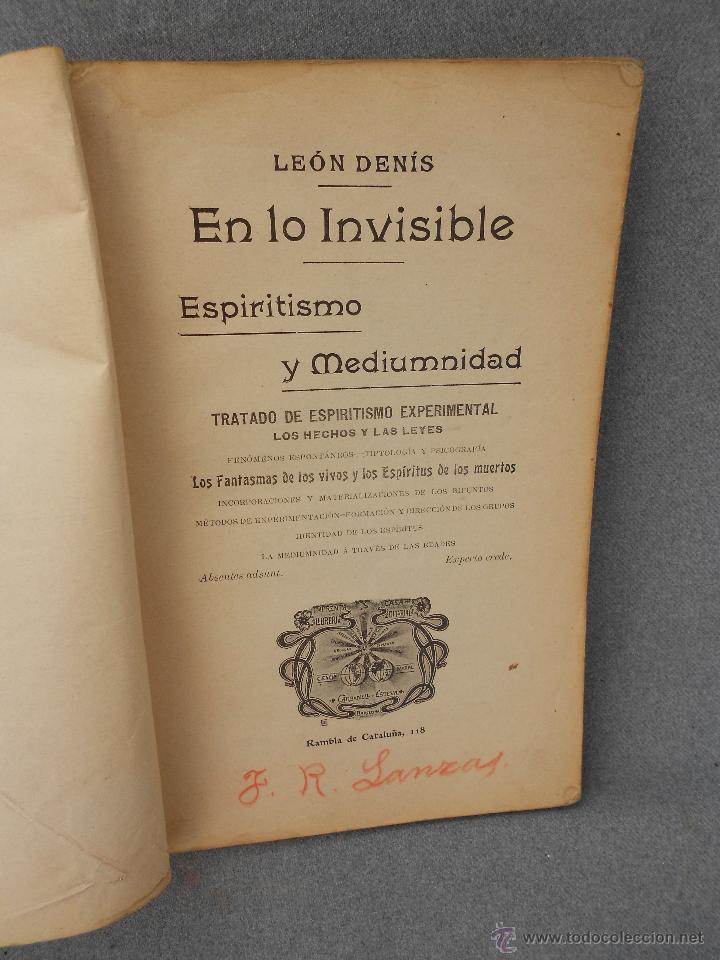 Libros de segunda mano: EN LO INVISIBLE, ESPIRITISMO Y MEDIUMNIDAD - Foto 2