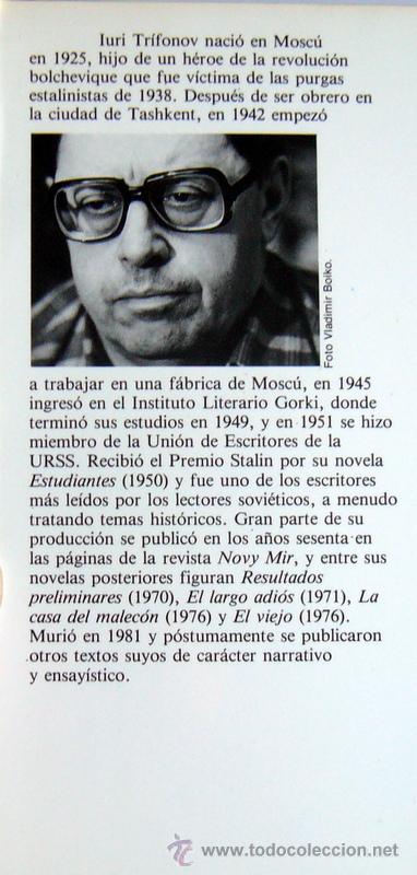 Libros de segunda mano: EL VIEJO - IURI TRIFONOV - Foto 4
