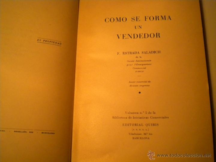 Libros de segunda mano: Como se forma un vendedor - Foto 2