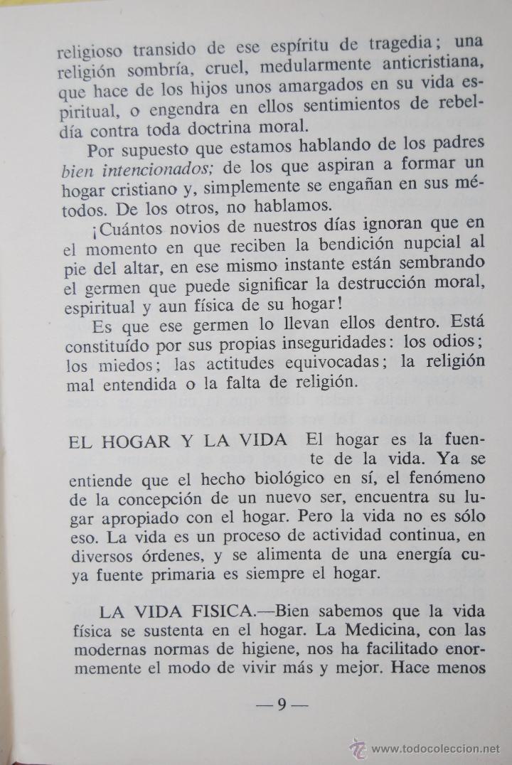 Libros de segunda mano: HOGAR, DULCE HOGAR - EDITORIAL SAL TERRAE - SANTANDER - 1961 - FOLLETO - Foto 5