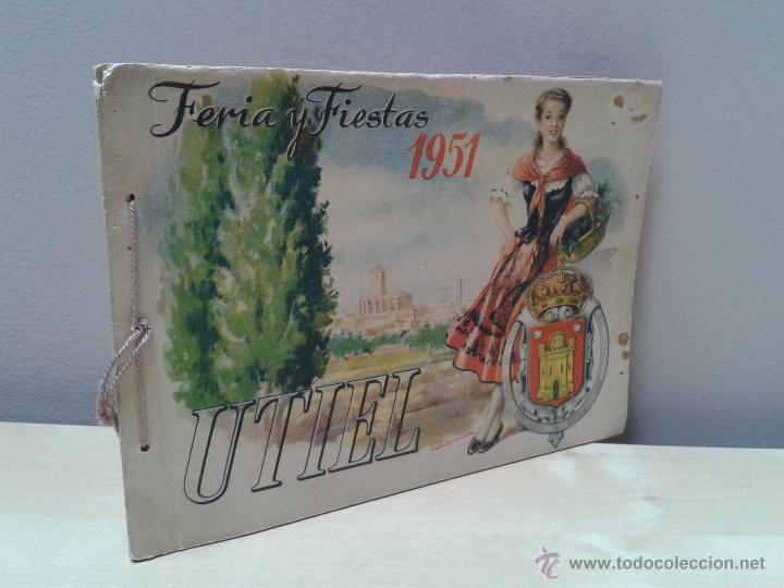 Libros de segunda mano: PROGRAMA OFICIAL DE FERIA Y FIESTAS DE UTIEL DE 1951 - Foto 1