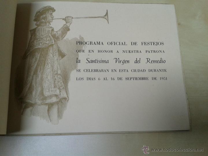 Libros de segunda mano: PROGRAMA OFICIAL DE FERIA Y FIESTAS DE UTIEL DE 1951 - Foto 7