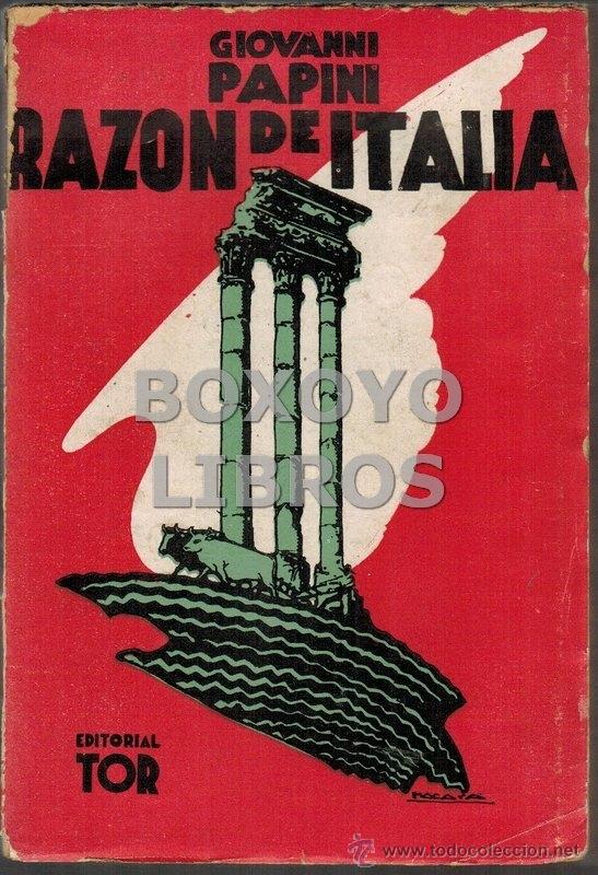 Libros de segunda mano: PAPINI, Giovanni. Raz&oacute;n de Italia. Versi&oacute;n de Pedro Juan Vignale - Foto 1