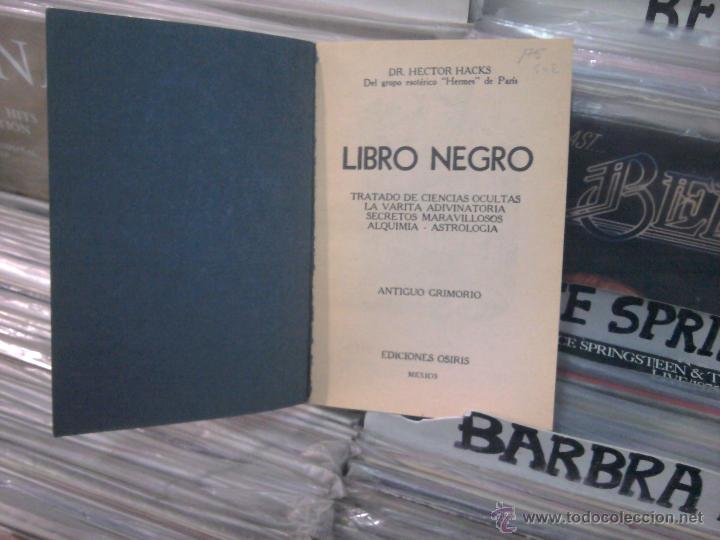 Libros de segunda mano: EL LIBRO NEGRO, EDICIONES OSIRIS - Foto 2
