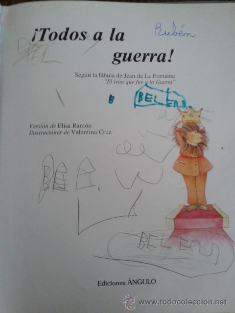 Libros de segunda mano: TODOS A LA GUERRA -- FABULAS N&ordm; 8 -- EDICIONES ANGULO - 1990 -- - Foto 2