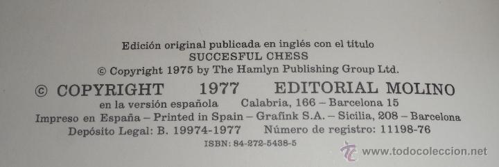 Libros de segunda mano: Me gusta el ajedrez - Paul Langfield - Editorial Molino (1977) &iexcl;Impecable! - Foto 3