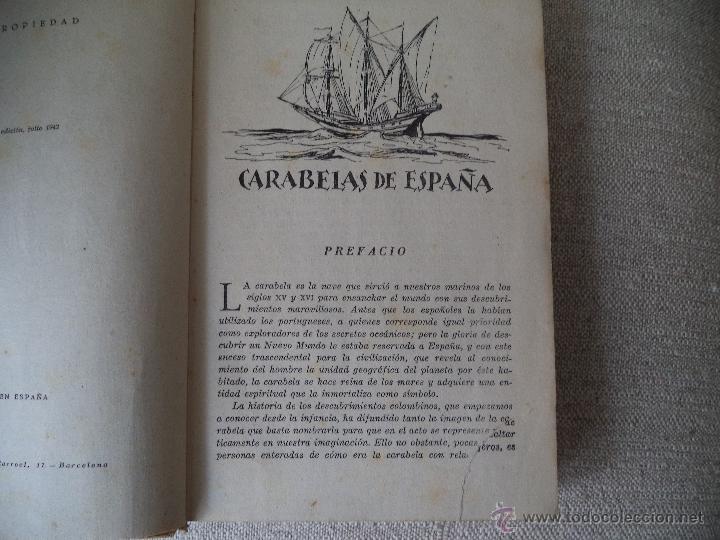 Libros de segunda mano: Libro Carabelas de Espa&ntilde;a. - Foto 2